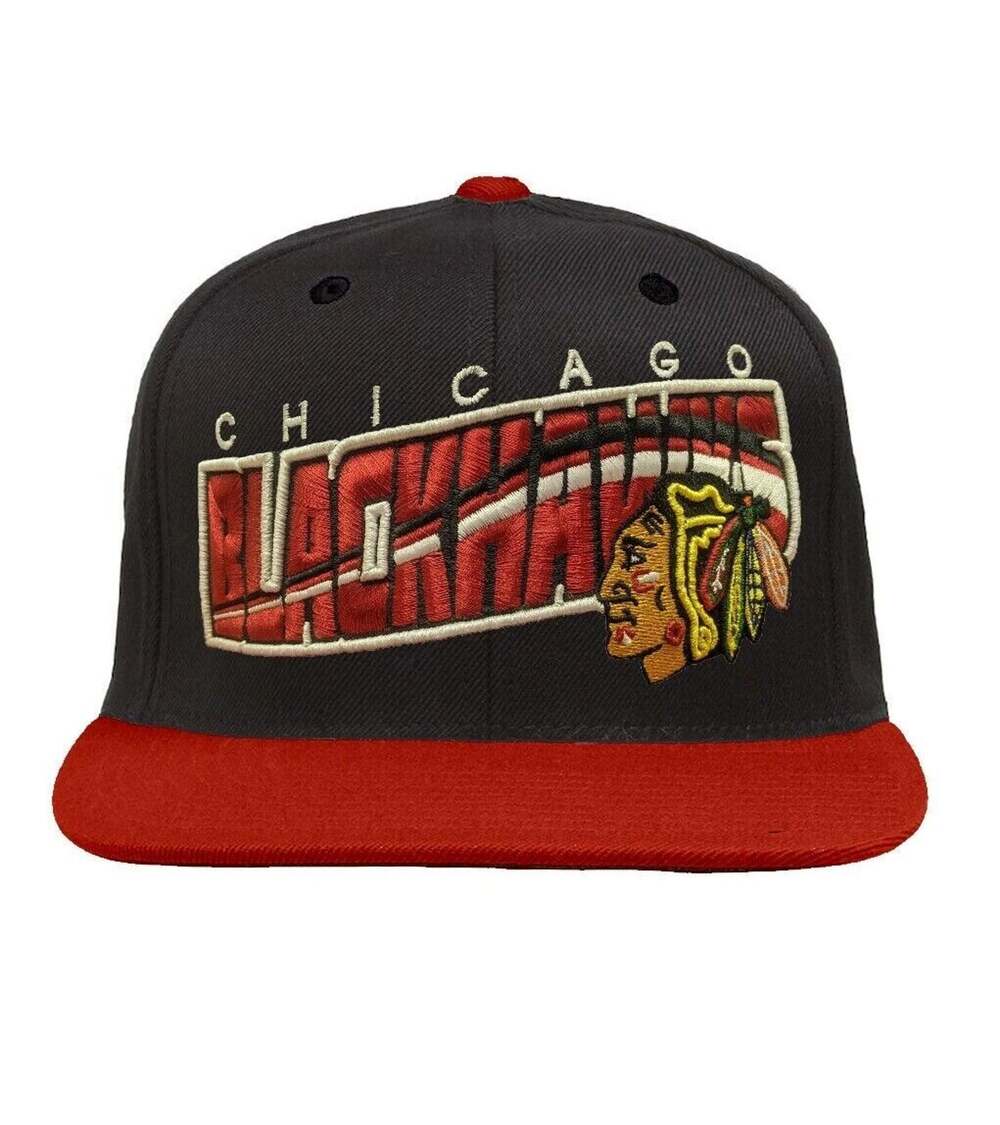 Vintage Chicago Blackhawks '47 Brand Two Tone Hazelwood Adjustable Snapback Hat